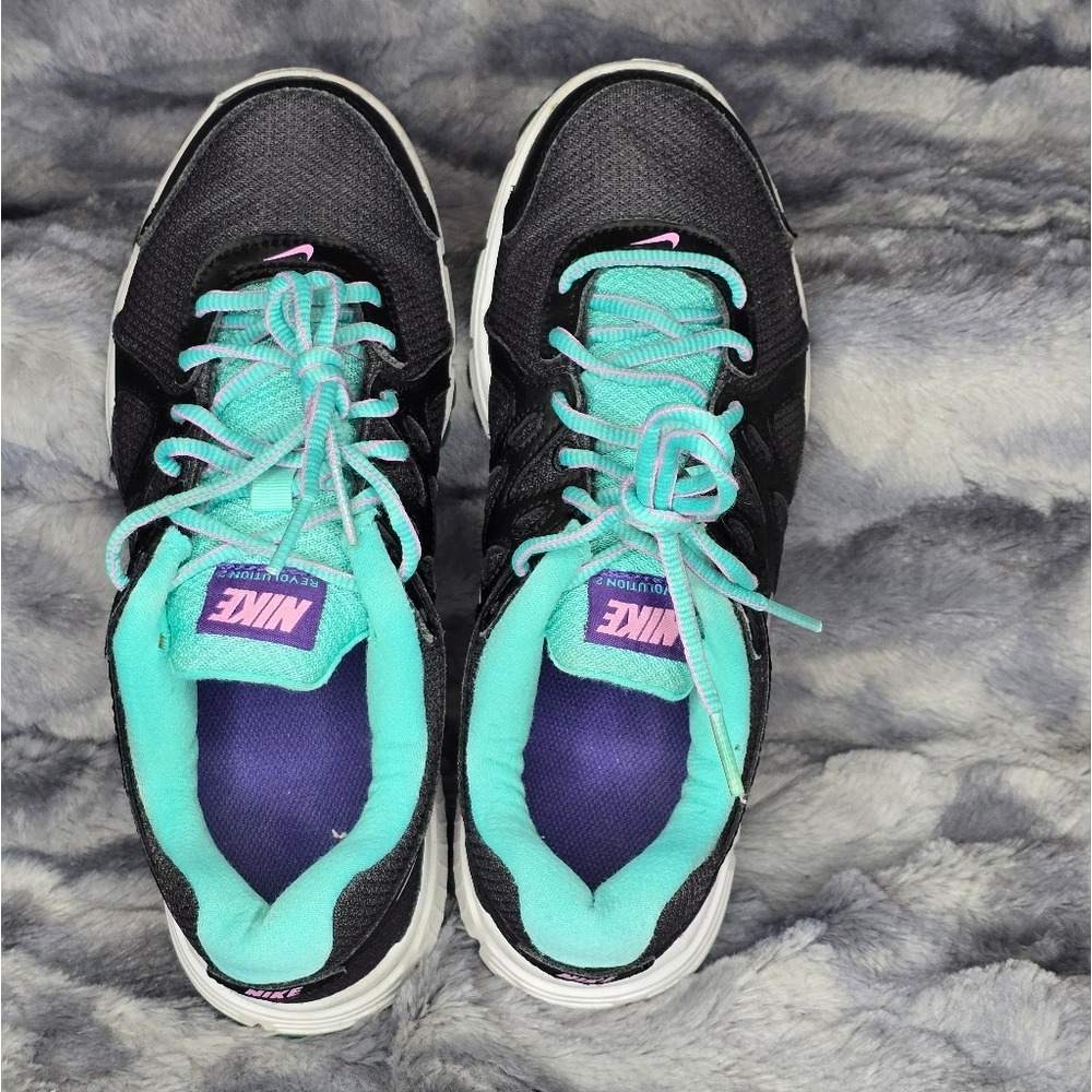 Nike Womens Revolution 2 'Anthracite Magenta Jade' Size 7 - Picture 4 of 8